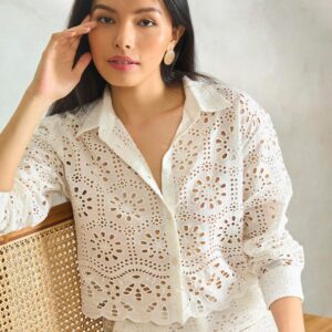 Broderie Anglais Shirt (M)