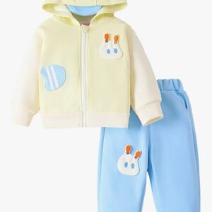 2-Pc 3D Applique Jacket & Joggers